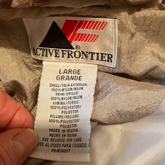 Vintage Active Frontier 90's jacket size large Floral - Picture 6 of 6